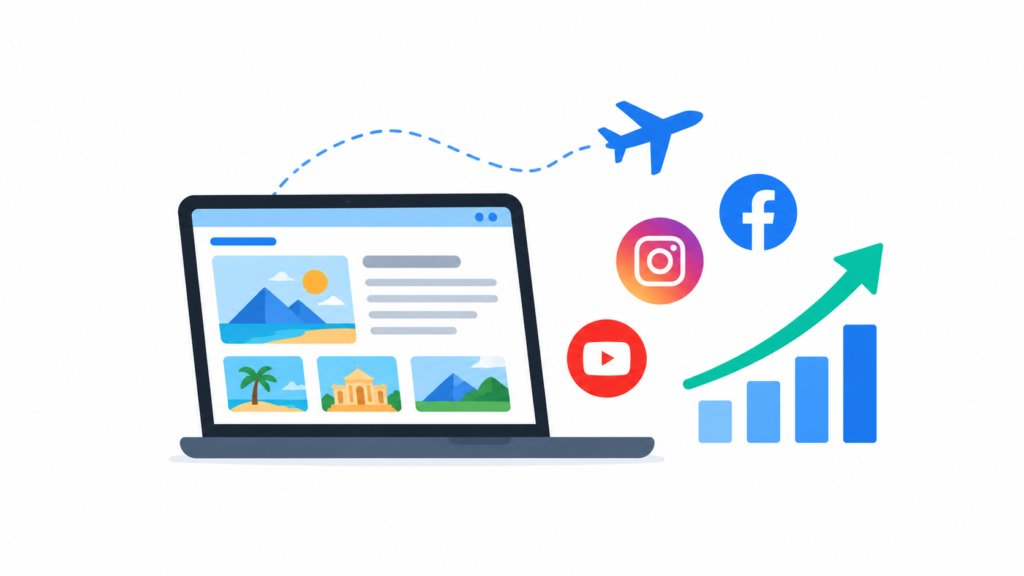 Digital presence for travel business growth