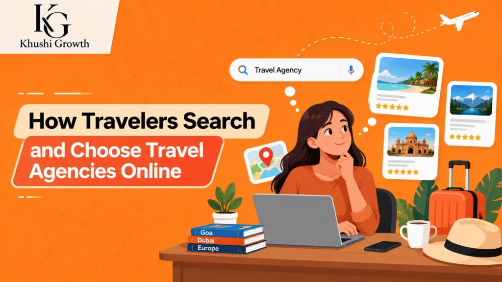 Travelers searching for travel agencies online