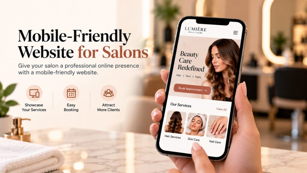 Mobile-friendly website for salons