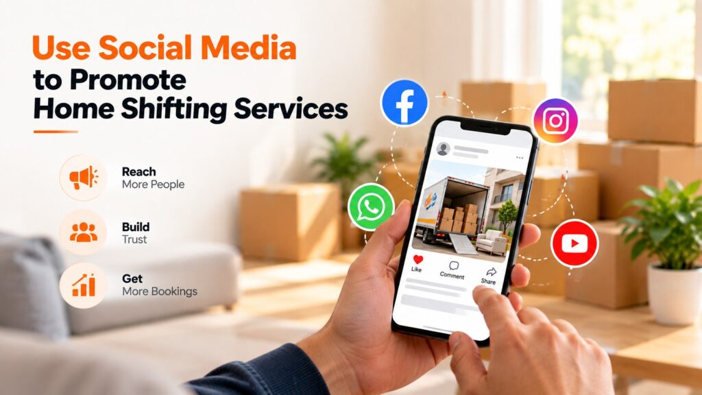 Social media marketing for home shifting services